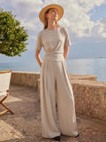 Women's Beige Two-Piece Set