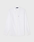 Women's White Linen Button-Up Shirt
